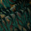 Capa de almofada decorativa com estampa de galhos verdes em veludo, 45x45 cm (18x18 polegadas) 3