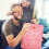 Valentinstags-Geschenktüten, rosa Papiertragetasche mit Henkeln 5