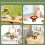 Fruitstandaard decoratieve groentehouder rood 2