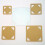 5Pcs Square Ruler for Quilting and Patchwork Tool Sewing Embroidery PVC Crafting Accessories 5