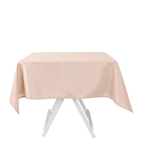 BalsaCircle10Pieces54" x54" Nude Square Polyester Tablecloths Table Cover Linens 1
