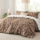 Brown Floral Comforter Set Twin/Twin XL 2-Piece 2