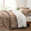 Brown Floral Comforter Set Twin/Twin XL 2-Piece 4