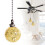 Ceiling Fan Pull Chain with Crystal Ice-Cracked Balls 1 Pc 4