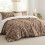 Brown Floral Comforter Set Twin/Twin XL 2-Piece 7