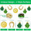 St. Patrick's Day dörrskylt shamrock hängande dekor set24 2