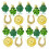 St. Patrick's Day dörrskylt shamrock hängande dekor set24 3