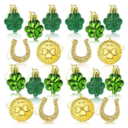 St. Patrick's Day dörrskylt shamrock hängande dekor set24 2