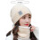 Ensemble bonnet et écharpe d'hiver en maille doublée polaire 6