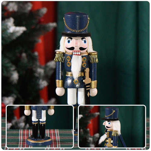 Blue Nutcracker Figure for Family 1Pack 10.8x3.8in 2