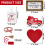 Valentinstag-Holzdeko-Set, 5-teilig 3