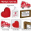 Valentinstag-Holzdeko-Set, 5-teilig 4