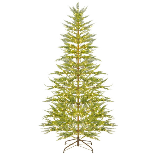 Pre-Lit Artificial Cypress Christmas Tree 5ft with Warm 1