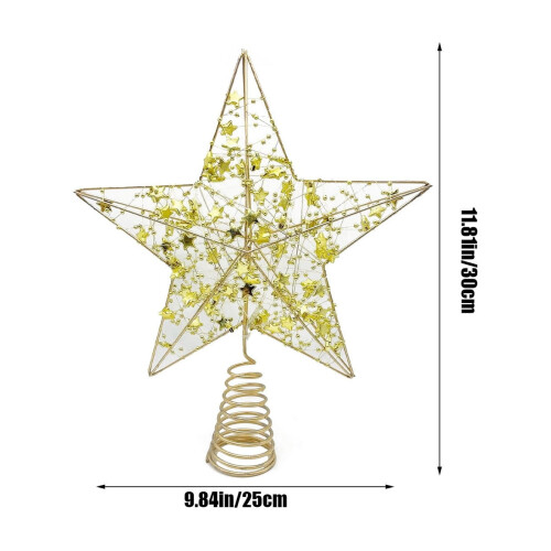 LED Star Christmas Tree Topper, 30 cm, Iron 2