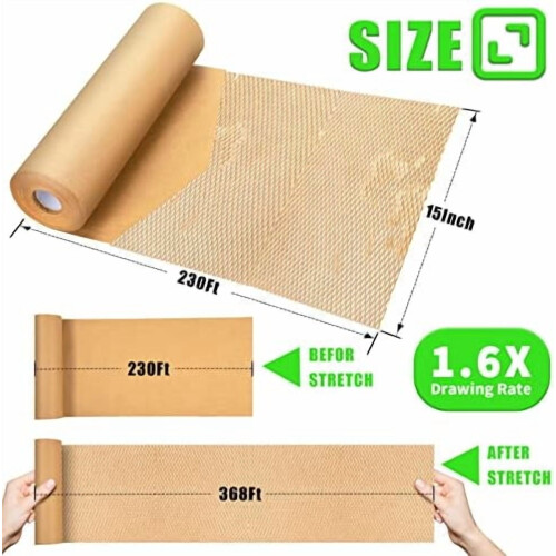 Honeycomb Packing Paper Roll 15 x 230 ft 1