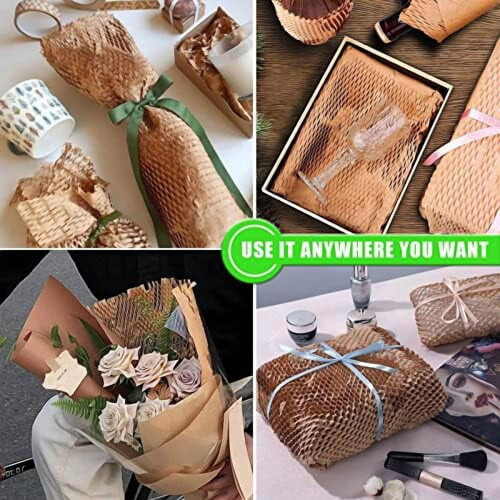 Honeycomb Packing Paper Roll 15" x 230' Kraft 2
