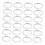 24pcs Transparent Plastic Curtain Rings 5