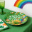 St. Patrick's Day Disposable Tableware Set with Clover Print 5