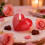 Hjerteformet lille lys til Valentinsdag, rødt 2