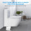Ensemble brosse et ventouse de toilette avec support blanc 7