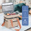 Insulated Double-Deck Lunch Bag with Dual Compartments and 4