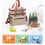 Insulated Double-Deck Lunch Bag with Dual Compartments and 5