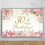 Sfondo floreale ad acquerello per compleanno, rosa e oro, 5x3 piedi 4