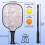 Σετ Κουπιών Pickleball από Φύλλα Fiberglass με Λουλούδια, 2 Κουπιά + 2 4