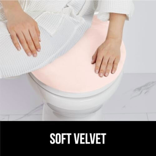 Chenille toalettsitsöverdrag 45x45 cm 2