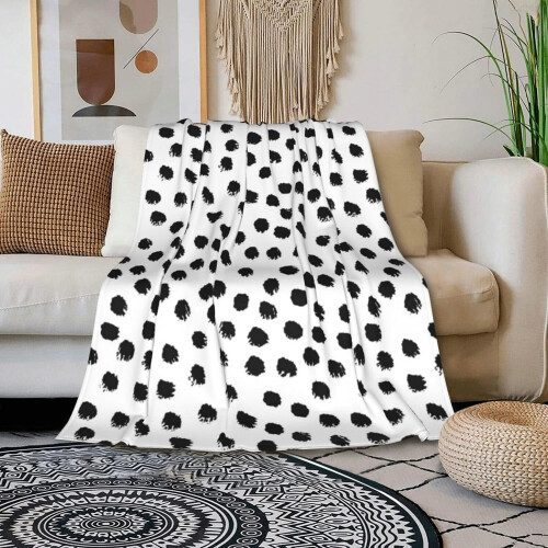 Couverture à pois ultra douce 127 x 152 cm 2