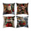 Conjunto de 4 capas de almofada natalinas de pelúcia curta, 45x45 cm (18x18 polegadas). 2