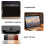 Lampe à pince pour ordinateur portable, écran de bureau, noir 7