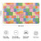 Tapete de banheiro Pioneer Flower Floral Antiderrapante 17x30 polegadas 3