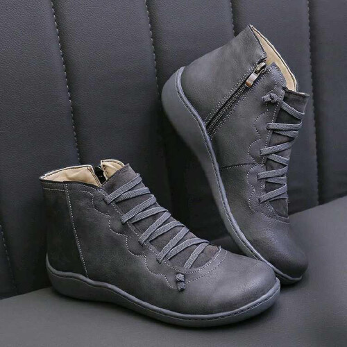 Γυναικεία μποτάκια Western Cowboy Ankle Boots, με χαμηλό τακούνι και άνετους αστραγάλους, 2