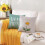 Μαξιλαροθήκες Daisy 16x16, Σετ 4 τεμαχίων, Γκρι λουλουδάτα καλύμματα μαξιλαριών 3