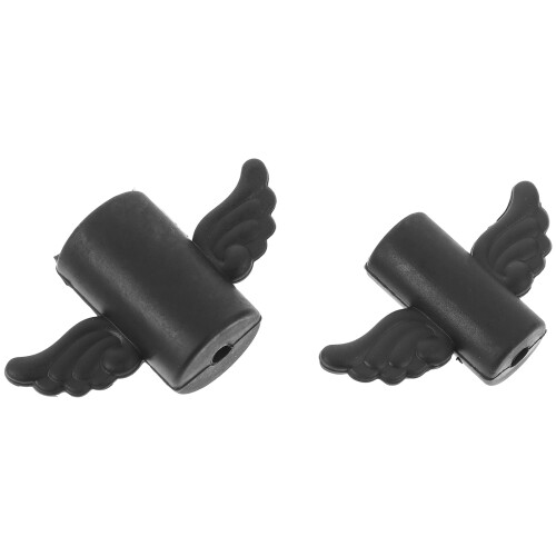 Protezioni per cavi USB in PVC nero (2 pezzi) 2