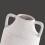 Vaso de cerâmica off-white de 8 polegadas com alças. 5