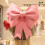 Hochzeitsschleife aus EVA-Material, rosa, 70 cm 3