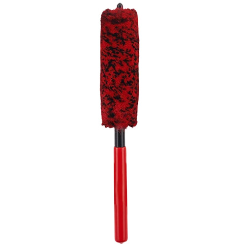 Escova de limpeza de rodas de carro de 25 cm (10 polegadas), escova de nylon para detalhamento de aros de rodas com cabo longo e flexível, escova de 1