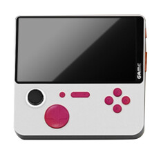 E5 Console de Jeu Vidéo Portable 32 Go 10 000 Jeux 5 Pouces HD Console de Jeu Rétro 6000 MAh Prise en Charge de 13 Émulateurs Blanc Rouge