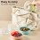 Round Airtight Bagel Container – PP Food Storage Box, 5