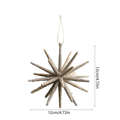 Coffee Christmas Starburst Ornament PVC 12 cm 2