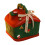 Beige pappers julklappsask 16x18,3x20cm 3