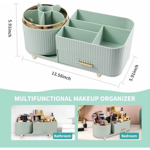 360 roterende makeup- og hudplejeorganisator 1