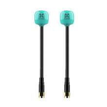 FOXEER 2 Stuks FPV-Antenne Lollipop 4+ 5.8G 2.6dBi Omni SMA-Antenne LHCP voor RC FPV Racing Drone, 100MM