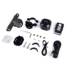Alarme de Vibration de Vélo, Chargement USB, Anti-Cambriolage, Alarme de Sécurité pour Moto avec Télécommande