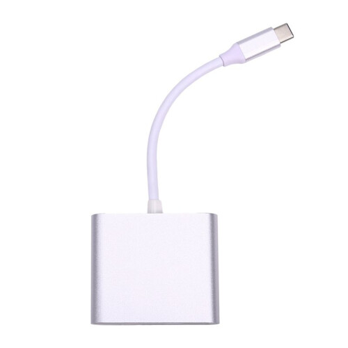 3 in 1 TYPE-C to -Compatible 4K Adapter Cable Converter Type-C to -Compatible USB HD Cable Docking Station
