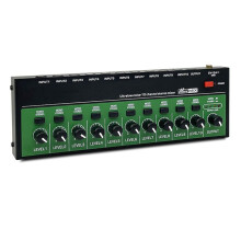 MX1002 Amplificateur de Casque Stéréo 10 Canaux  Amplificateur Audio Portable à Très Faible Bruit Répartiteur D'Écouteurs Prise US