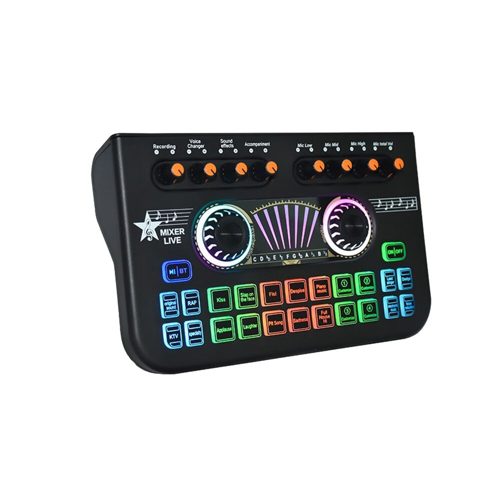 X3 Live Voice Mixer Audio Interface Console Live Microphone Sound Card For Recording Streaming Smartphone Black 4711242724840