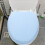 Copriwater imbottito in schiuma blu per WC allungati 4